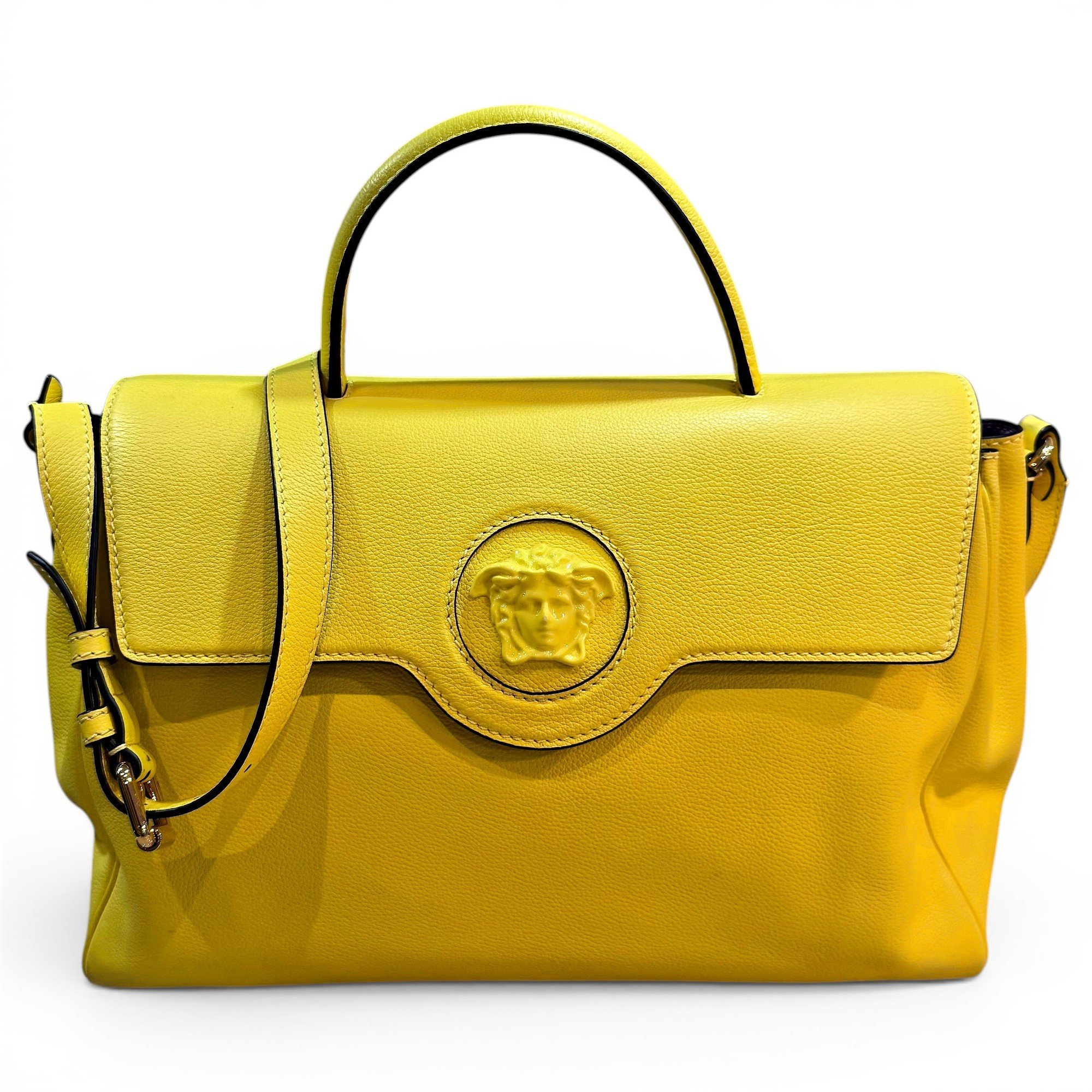 La Medusa leather handbag