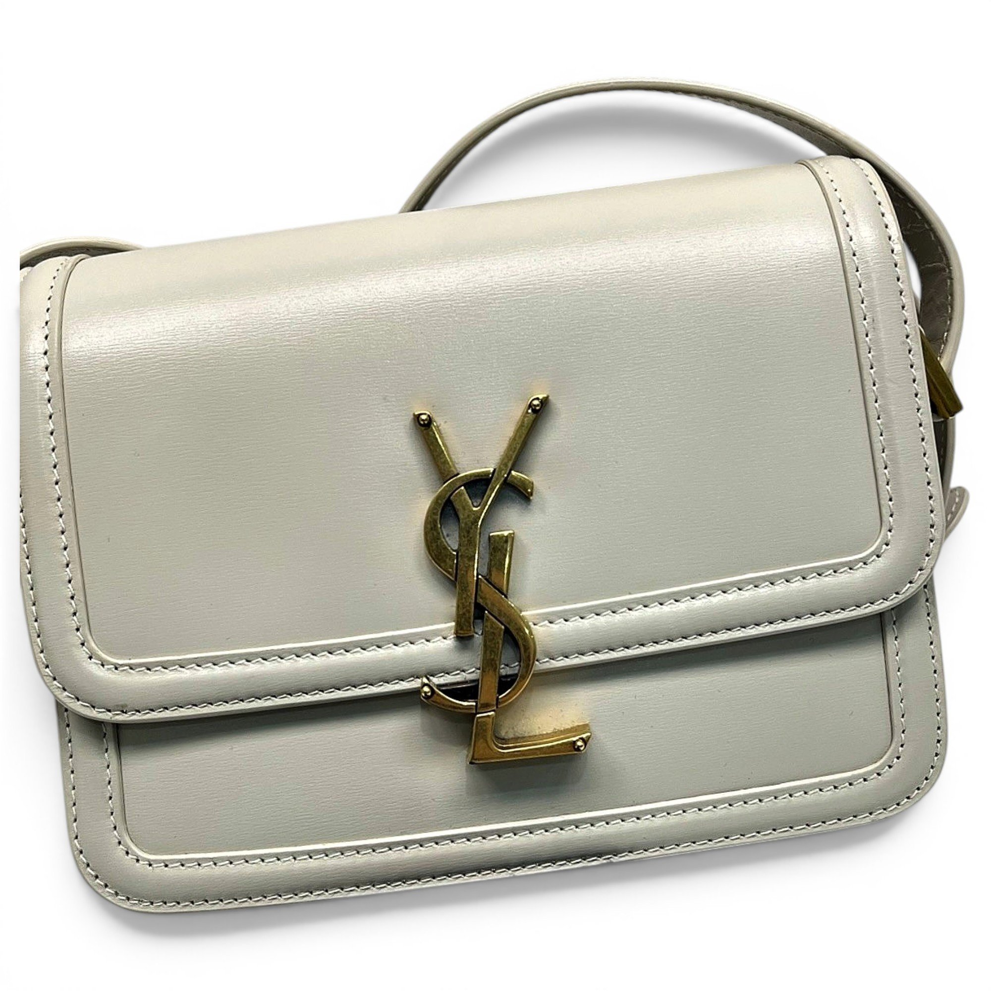 Solférino leather handbag
