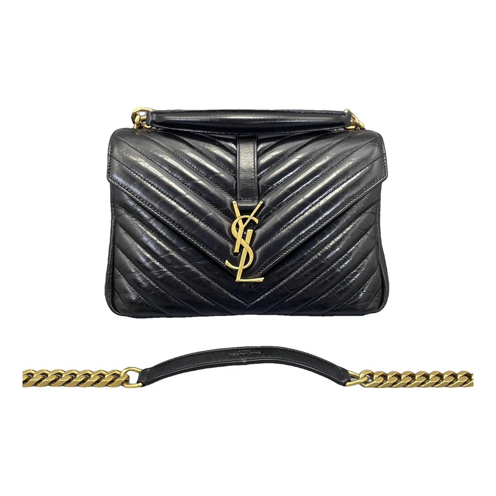 Collége monogramme leather handbag