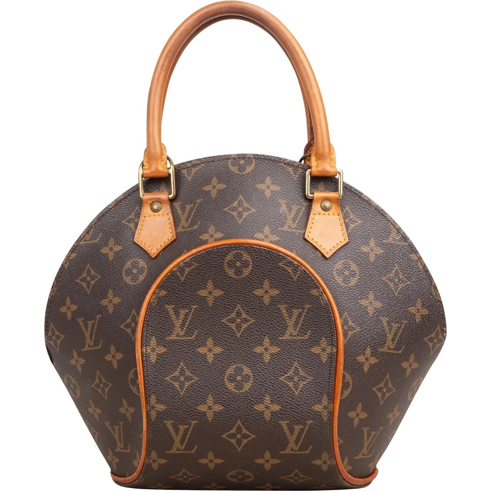 Ellipse leather handbag