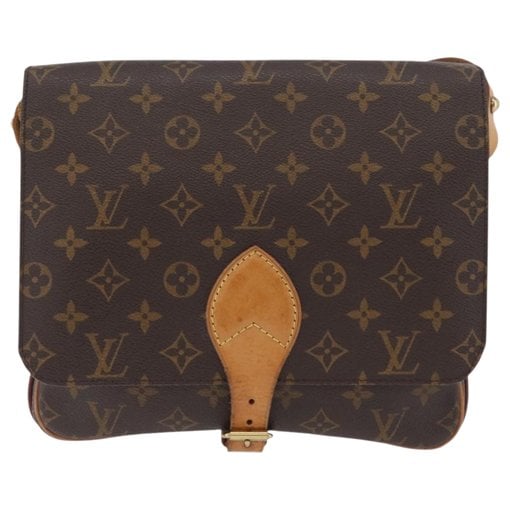 Cartouchière leather handbag