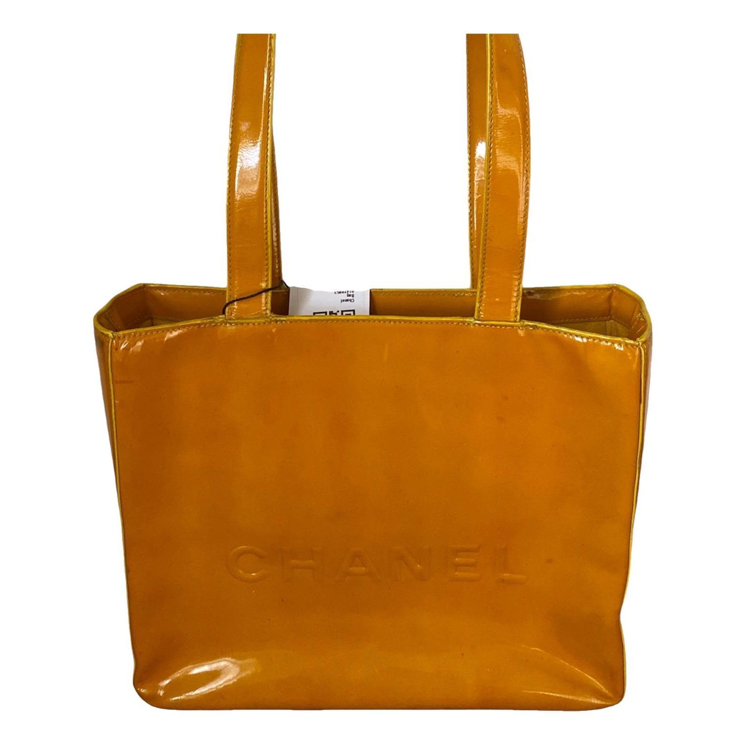 Petite Shopping Tote patent leather handbag