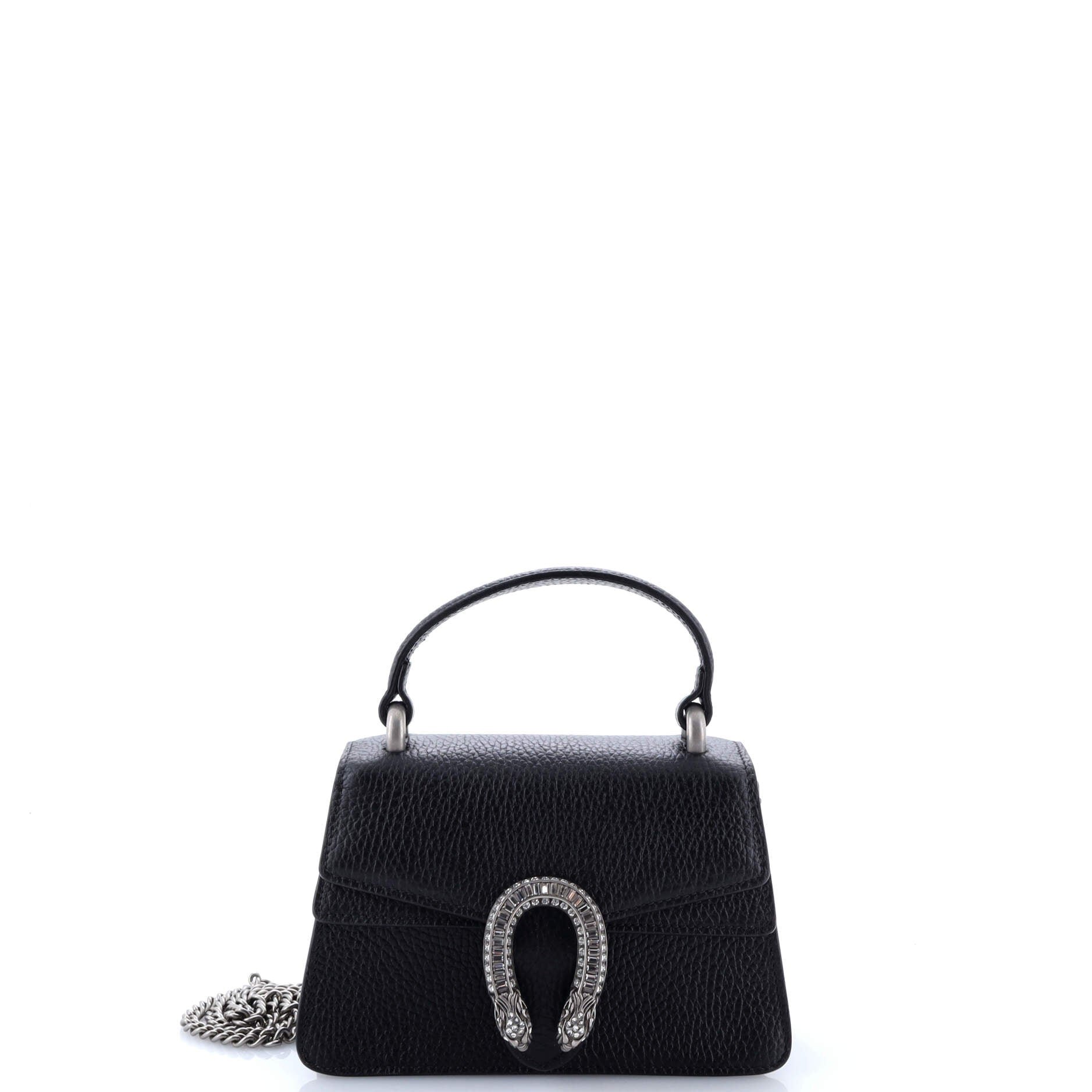 Gucci Dionysus Top Handle Bag Leather with Crystals Mini