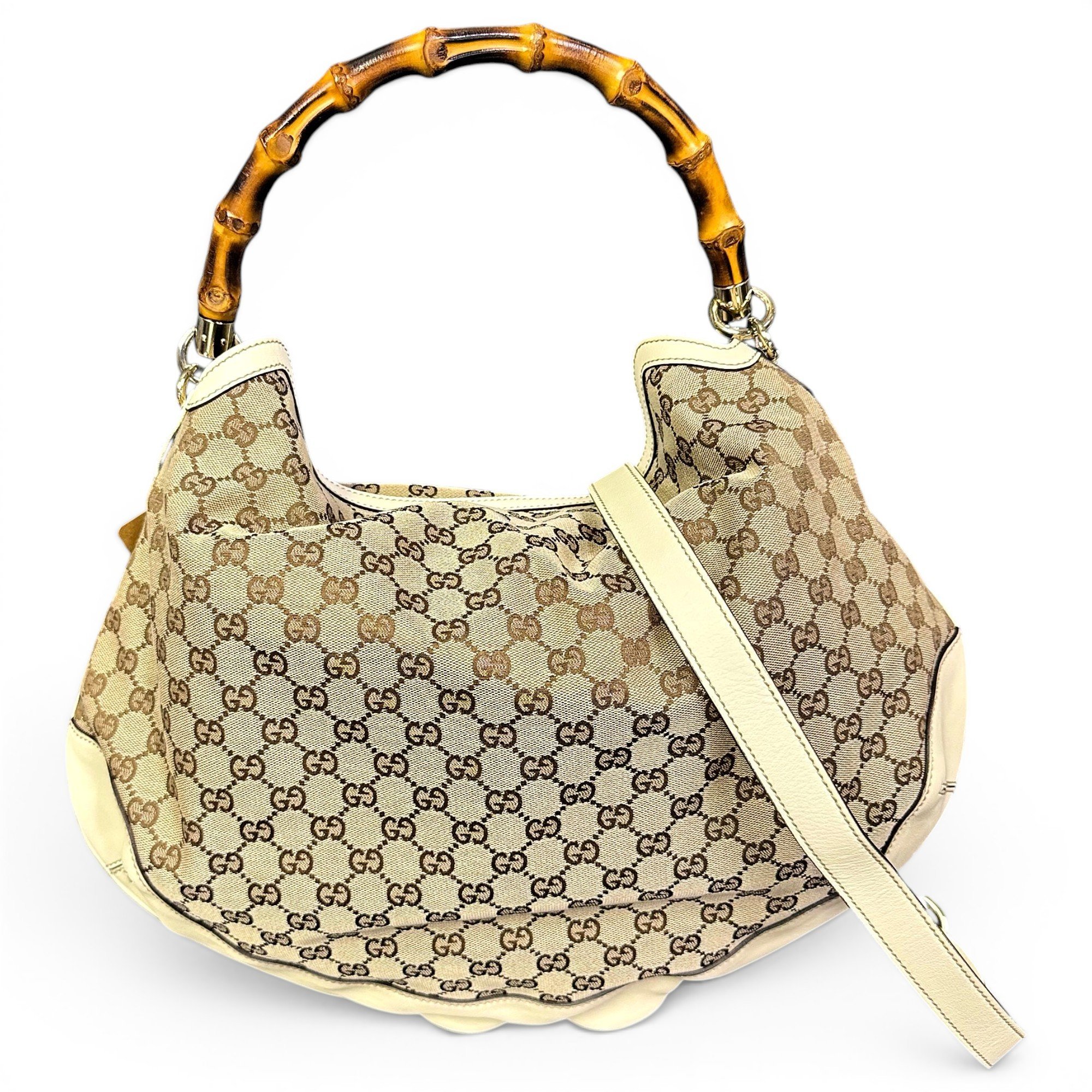 Bamboo leather handbag