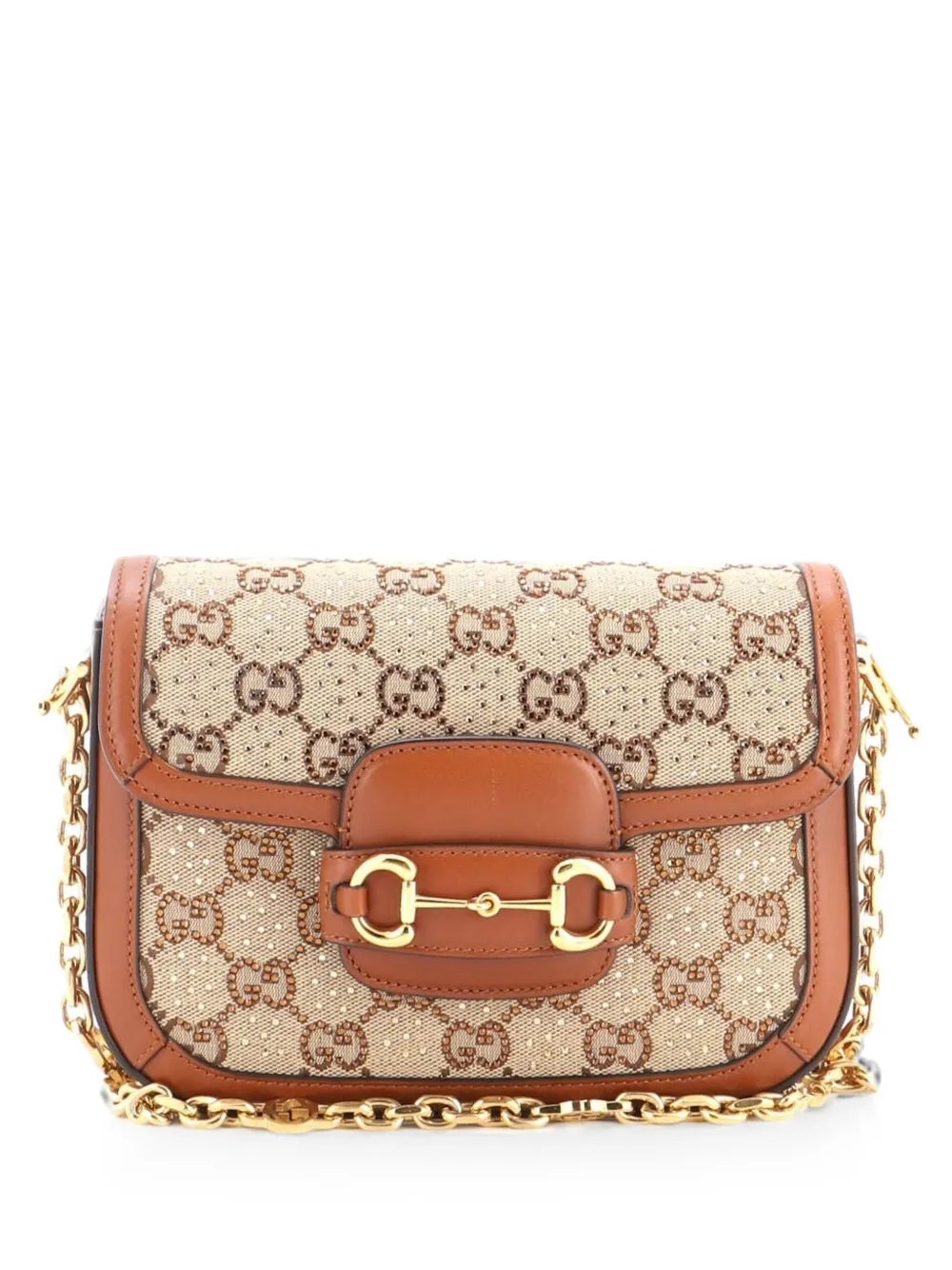 Horsebit 1955 Crystal Embellished GG Canvas Mini shoulder bag