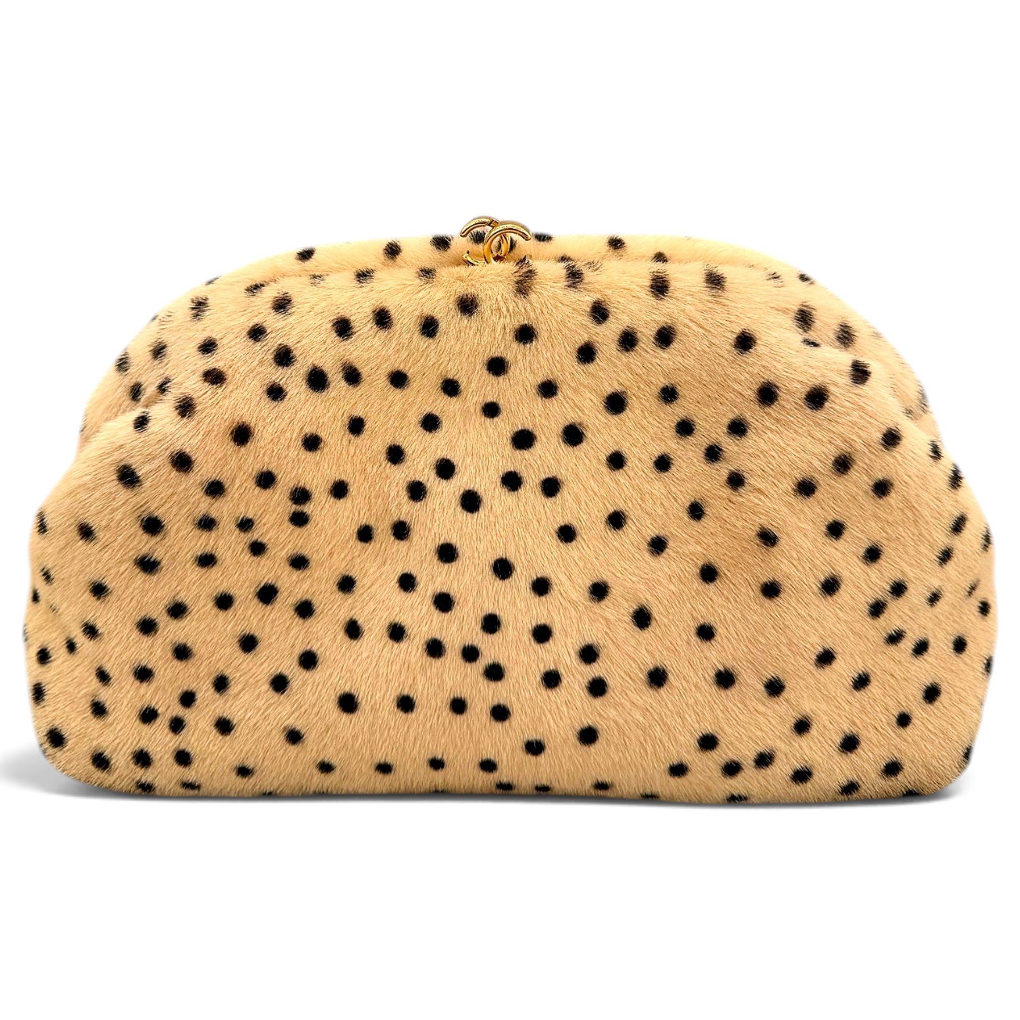 Pony-style calfskin clutch bag