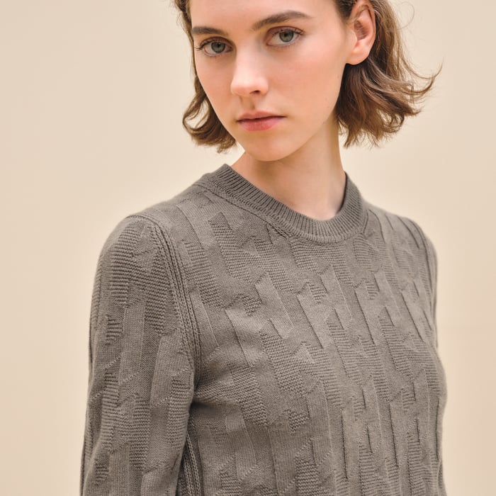 "H" Long-sleeve Sweater