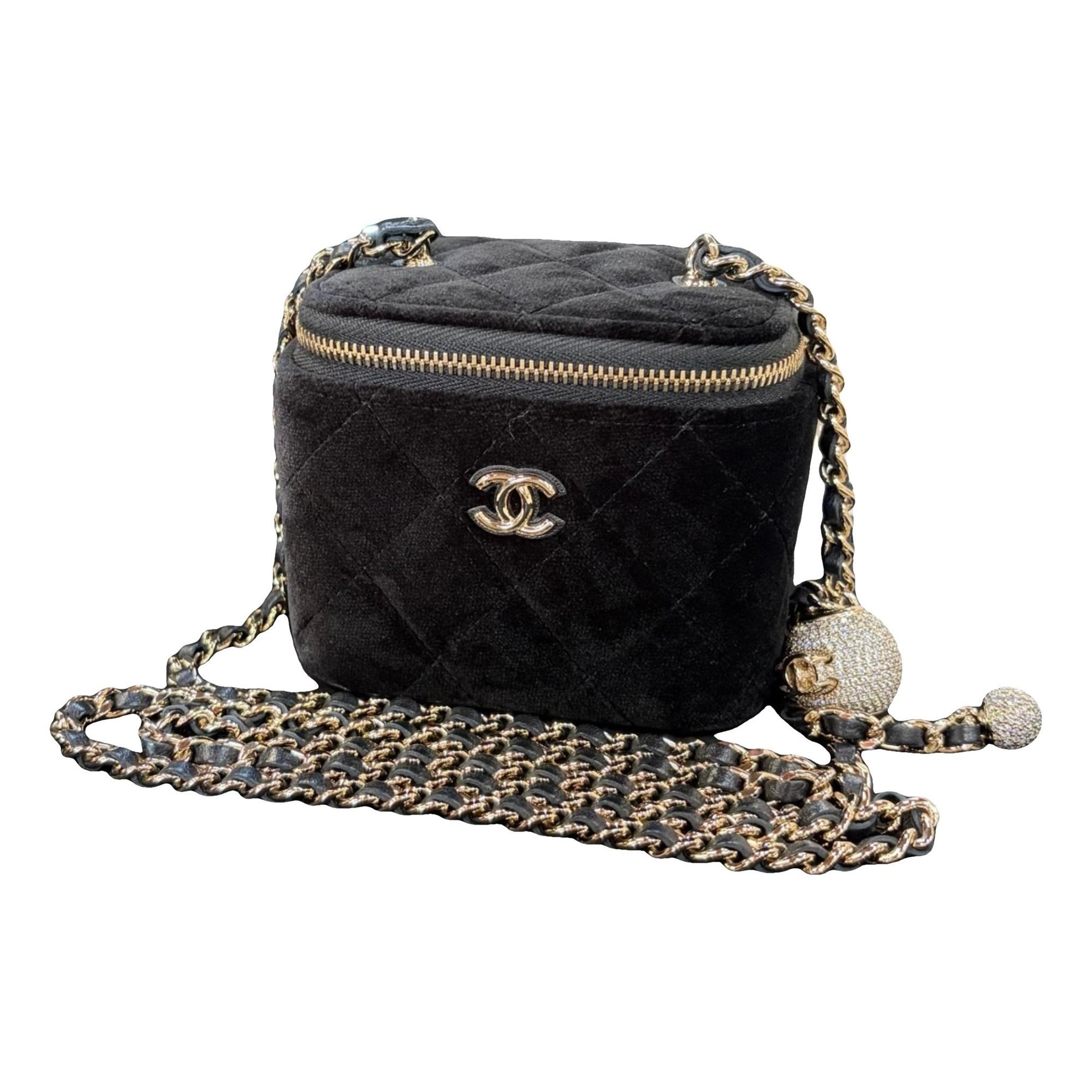 Vanity velvet handbag