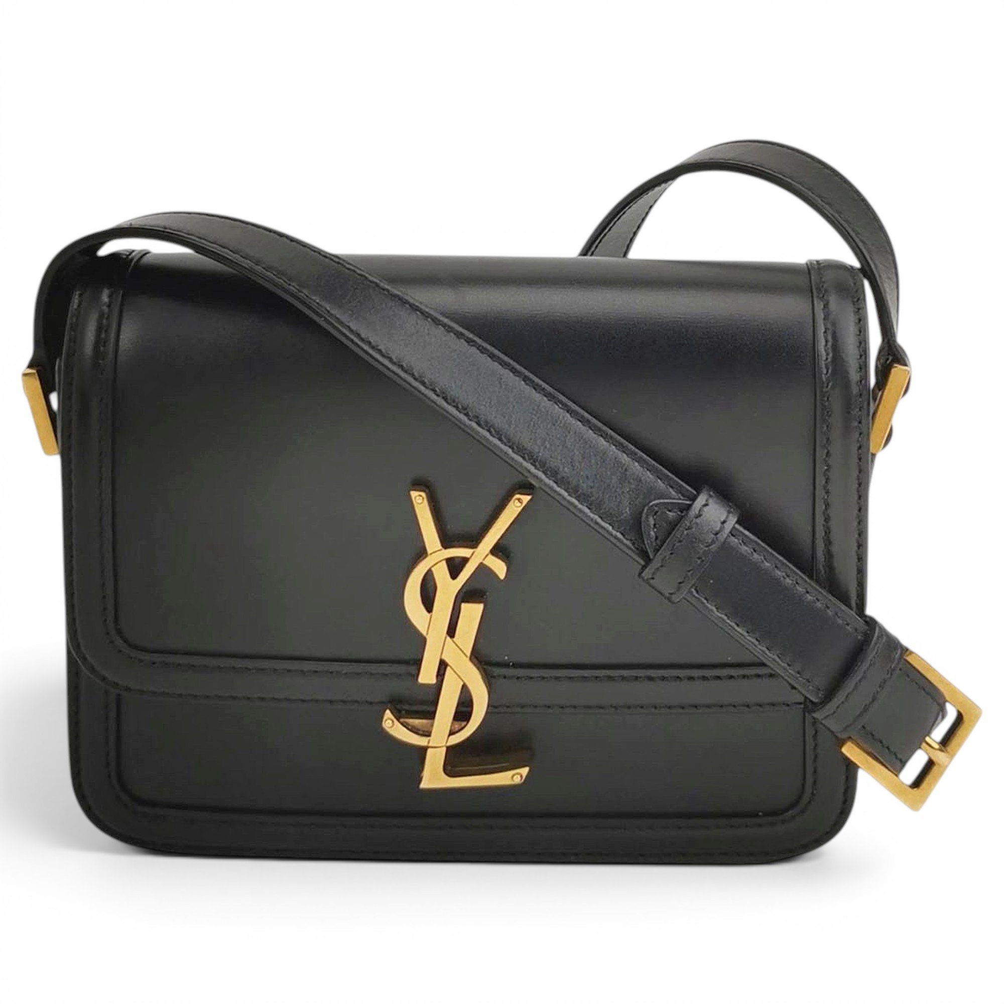 Solférino leather handbag