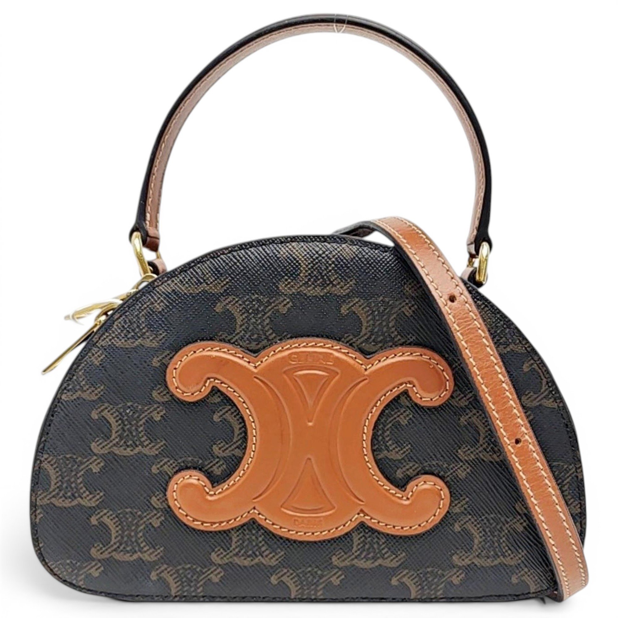 Triomphe leather handbag