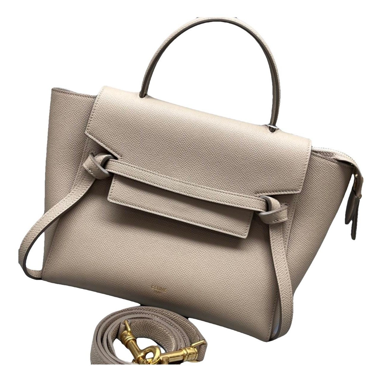 Belt leather handbag