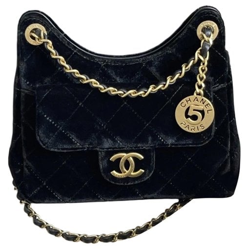 Velvet handbag