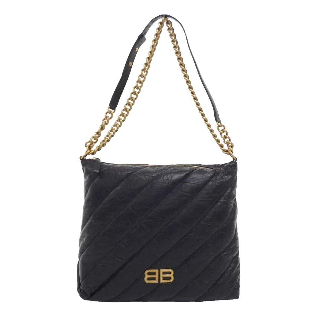 Crush leather handbag