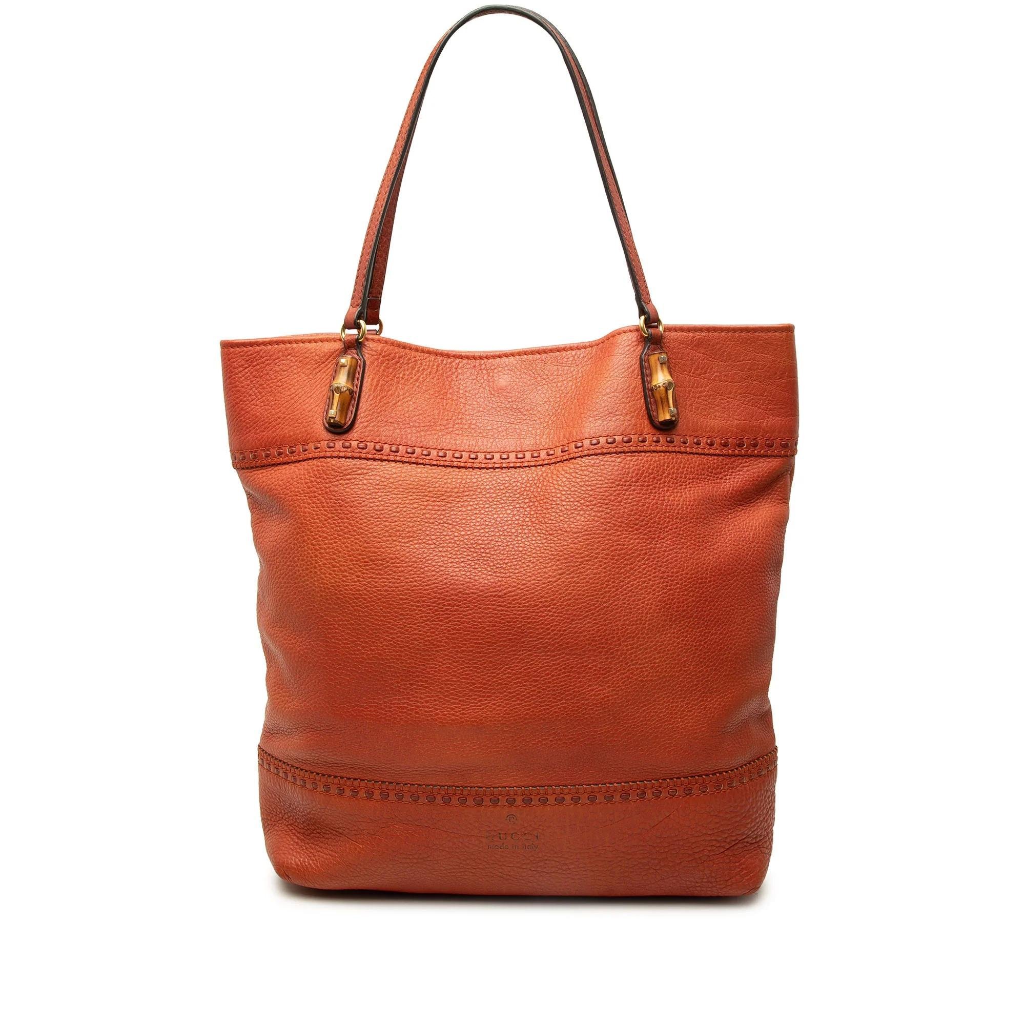 Bamboo leather tote