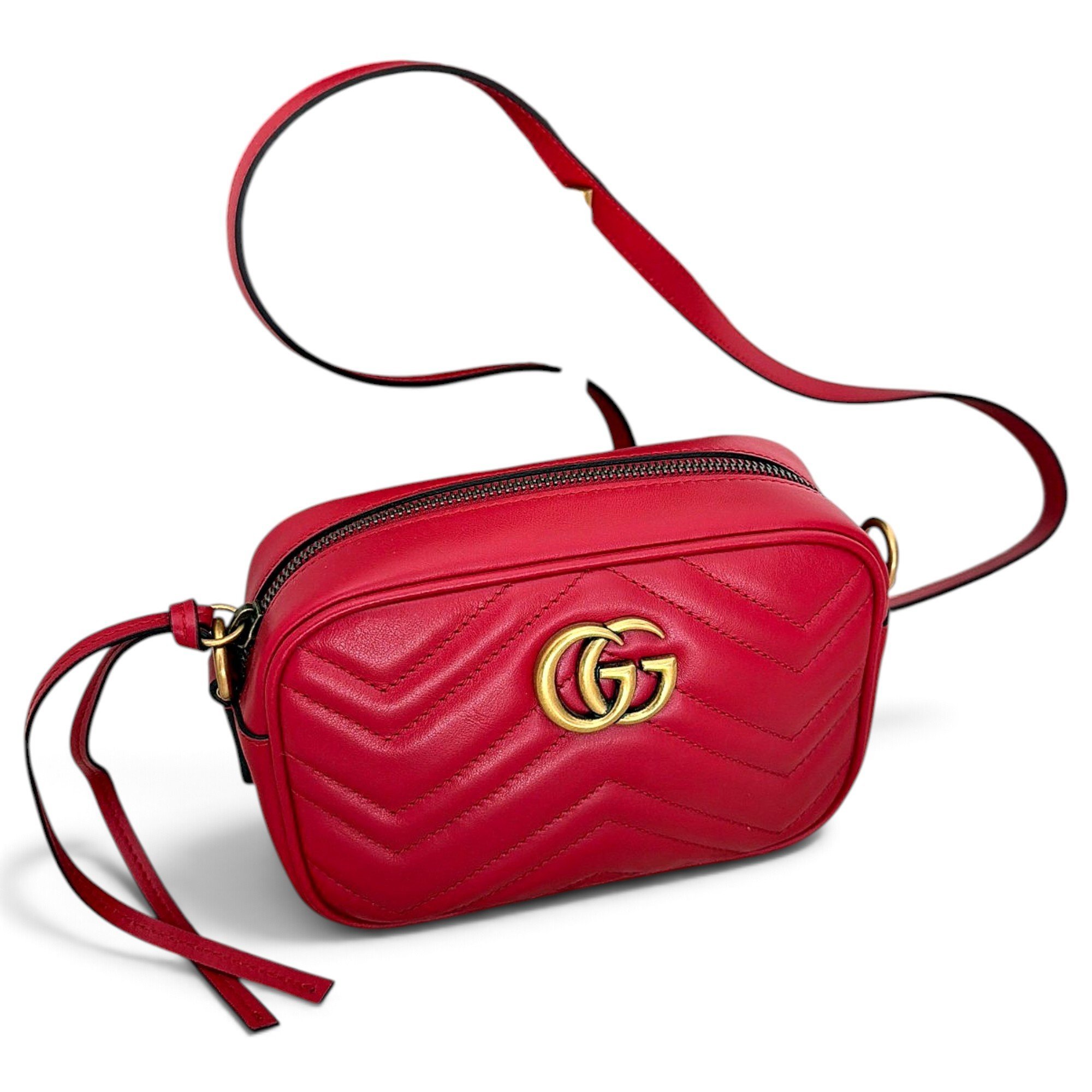 GG Marmont Zip leather crossbody bag