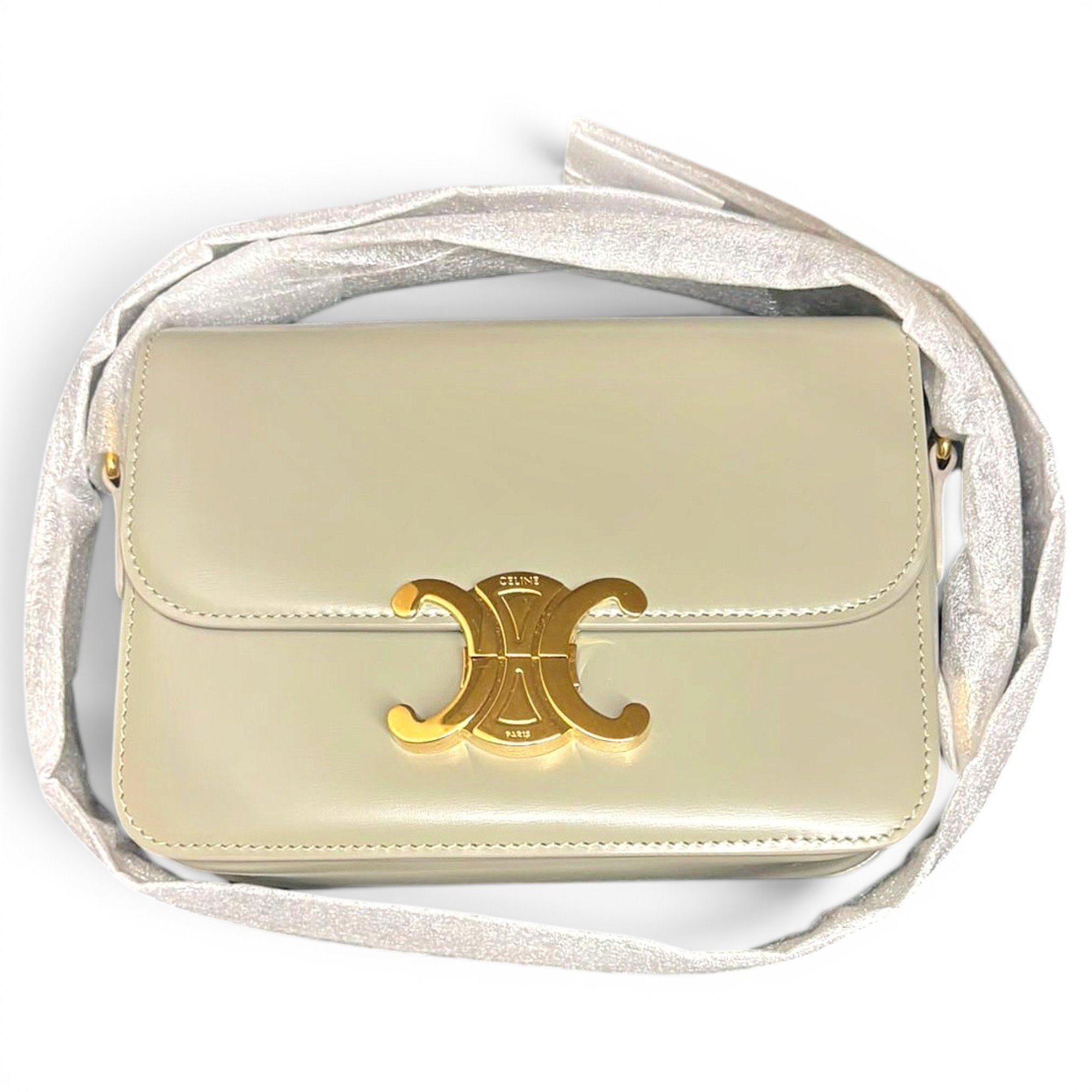 Triomphe leather handbag