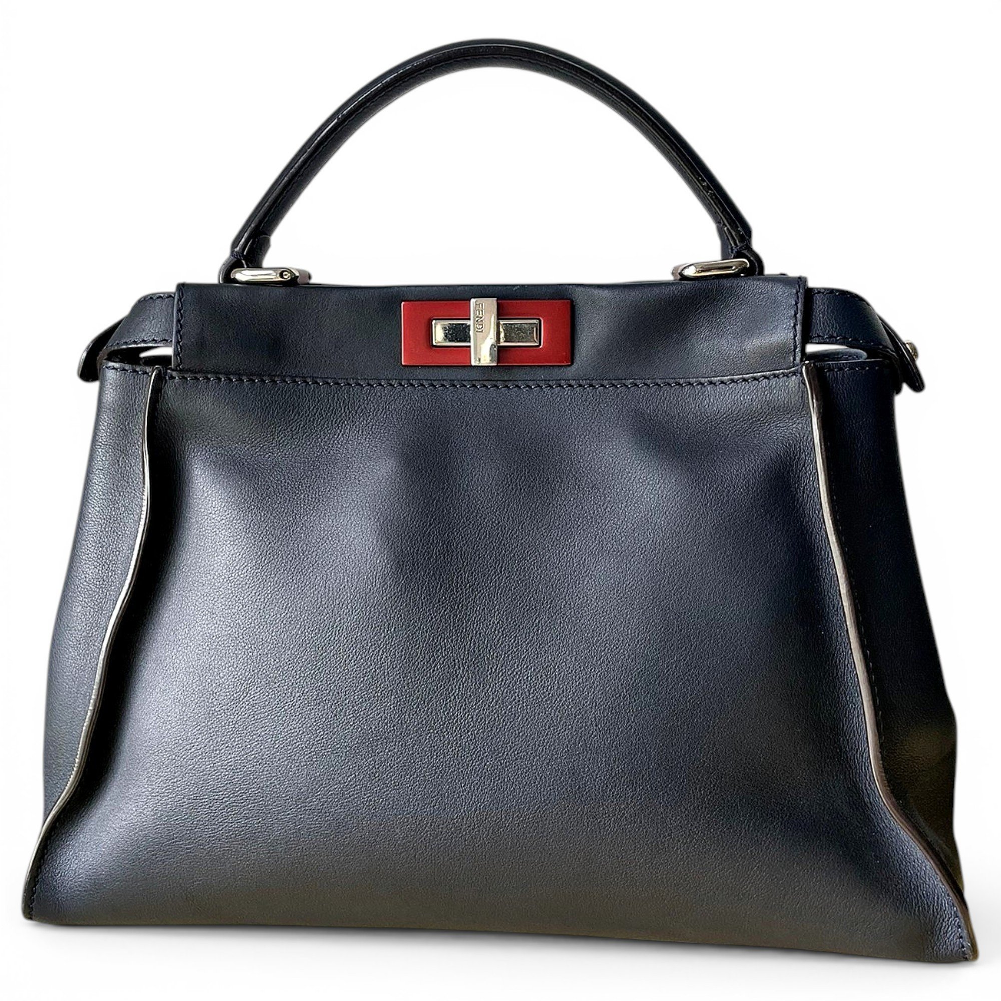 Peekaboo leather handbag