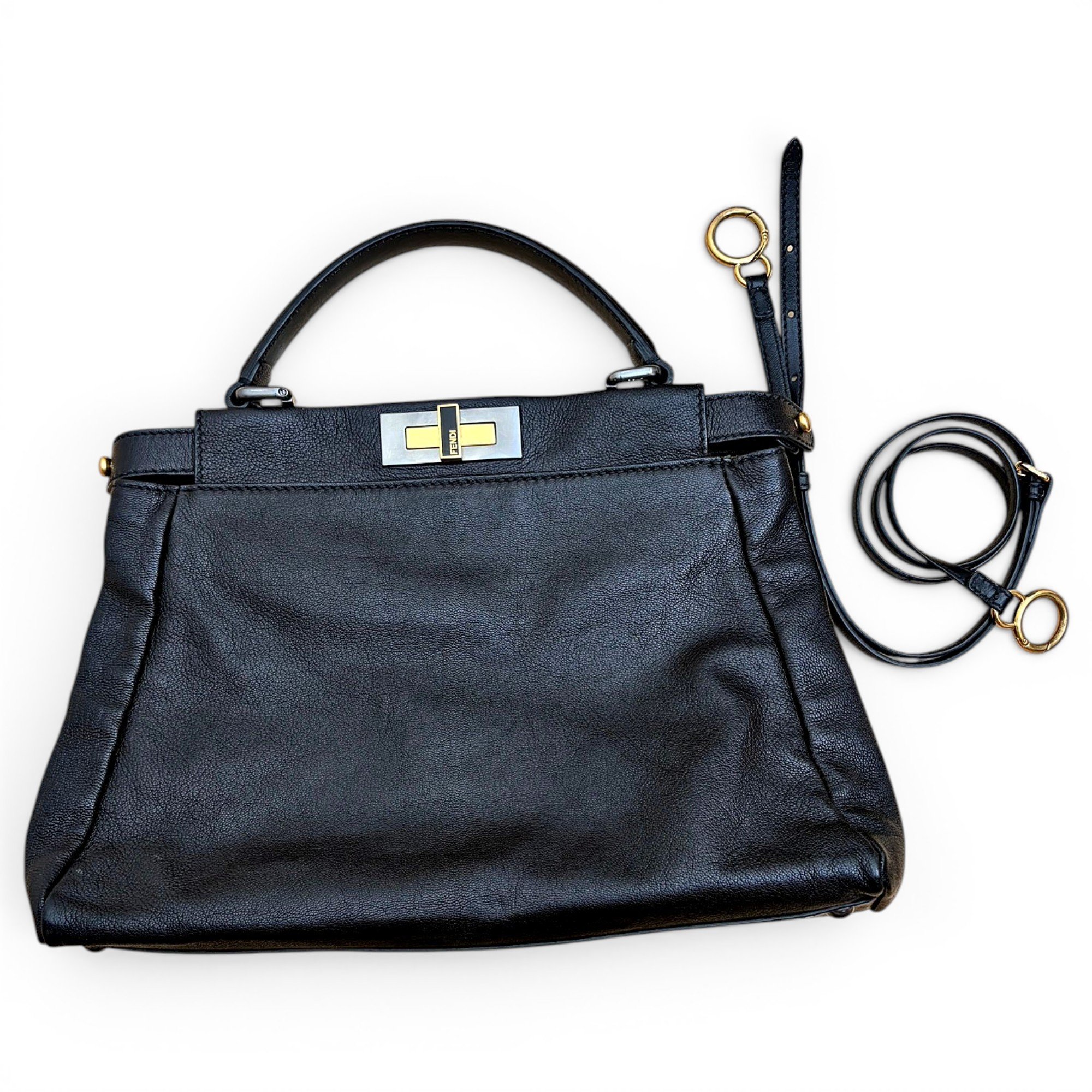 Peekaboo leather crossbody bag