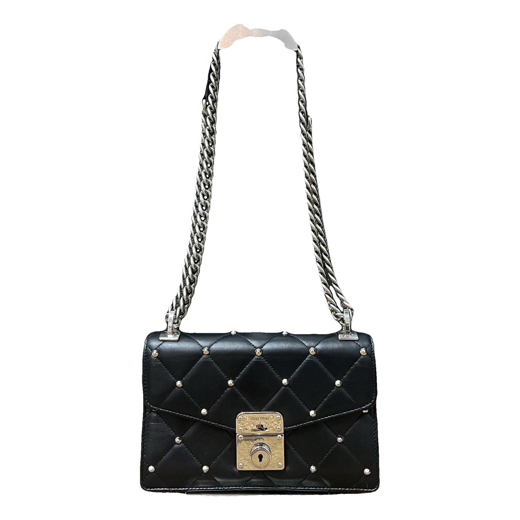 Miu Confidential leather crossbody bag
