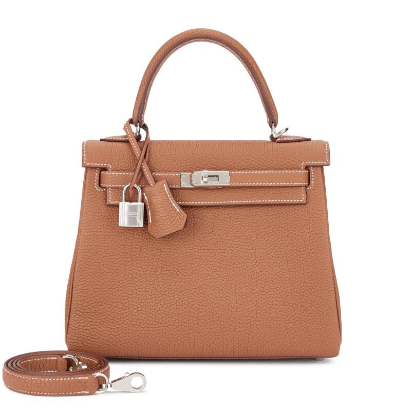 Hermes Gold Togo Kelly 25 Retourne Palladium Hardware, 2025