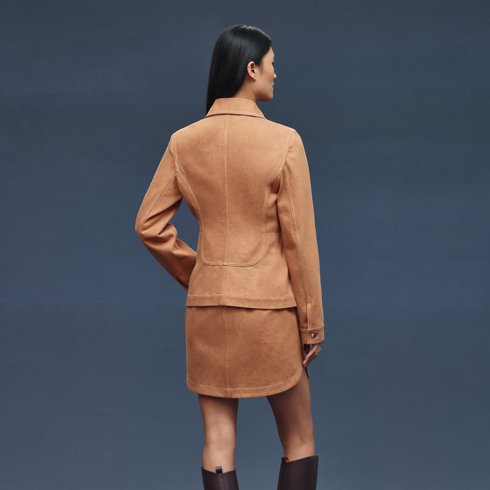 Marron Alezan Denim Equestrian Jacket