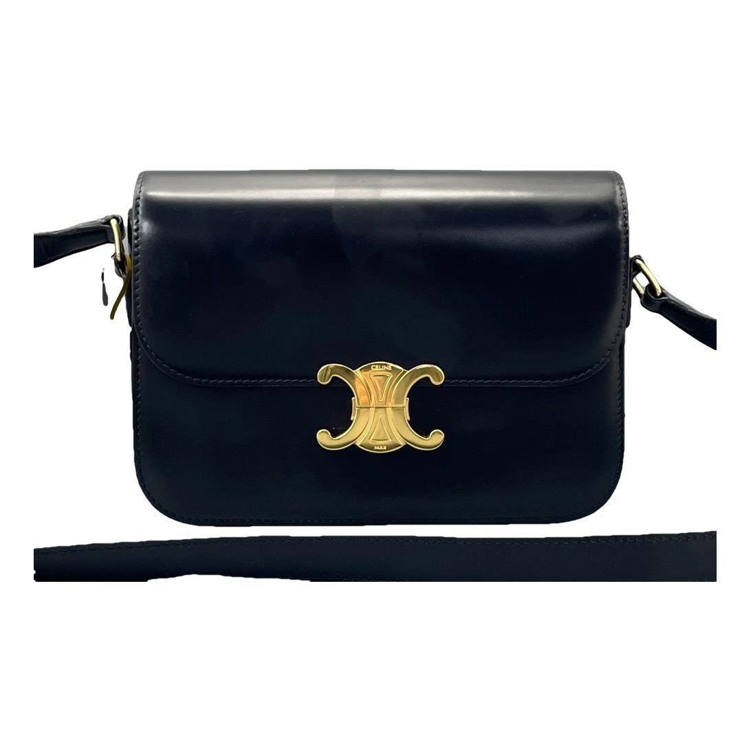 Triomphe leather handbag