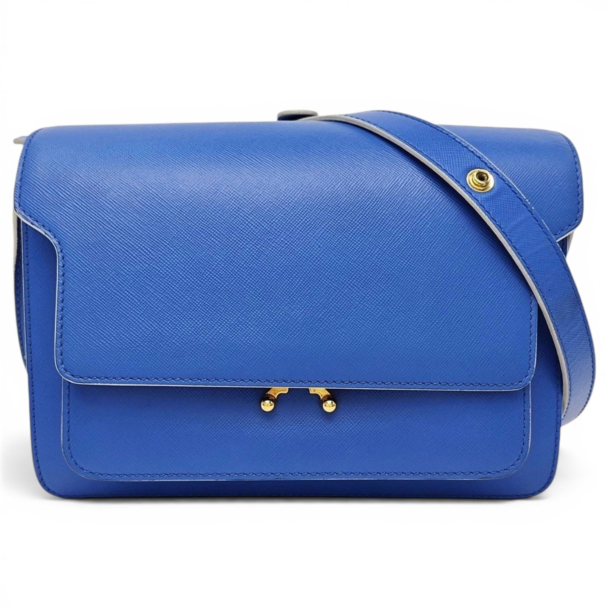 Trunk leather handbag