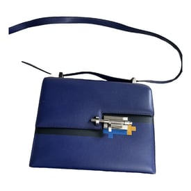 Hermes Verrou 21 Strap Handbag Blue Encre Epsom Leather