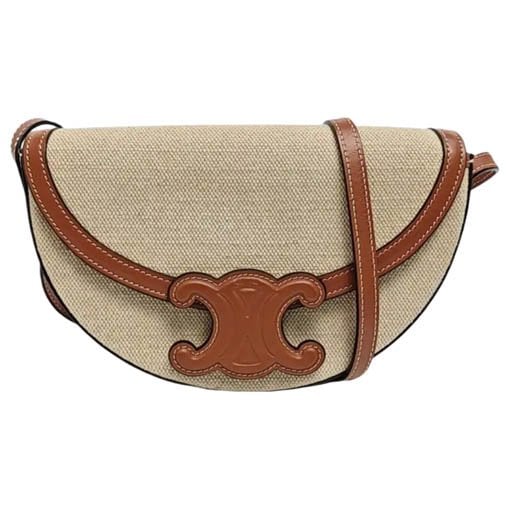 Triomphe cloth crossbody bag