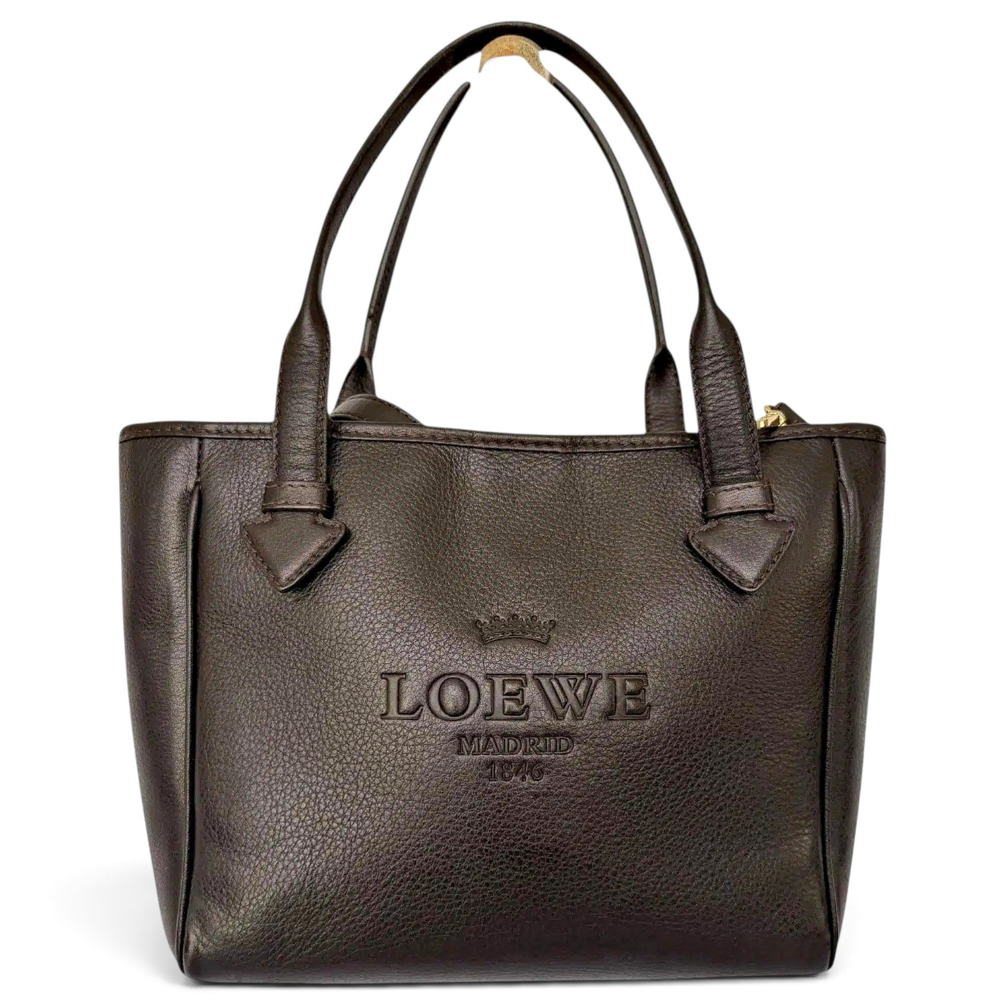 T Shopper leather handbag