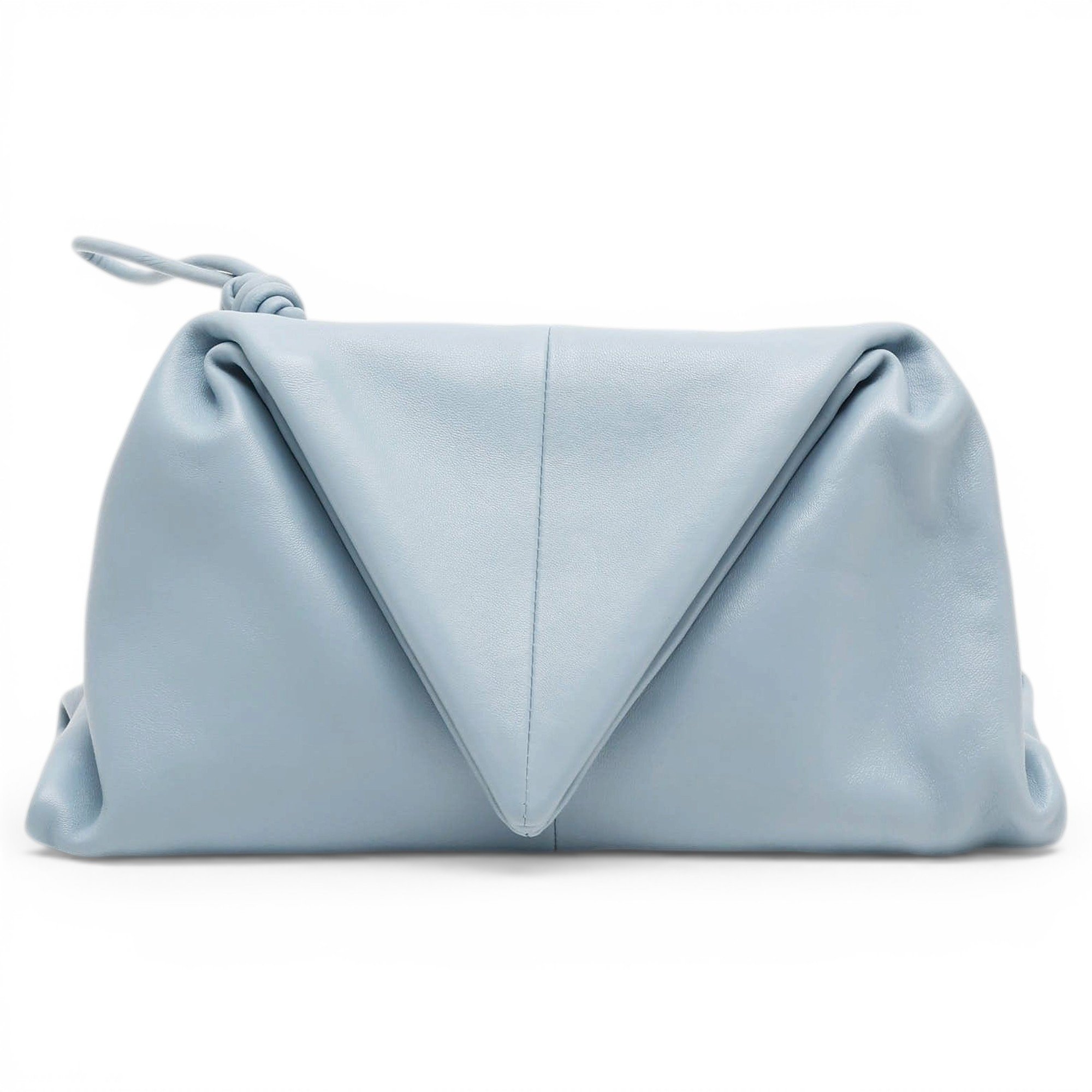 Leather clutch bag