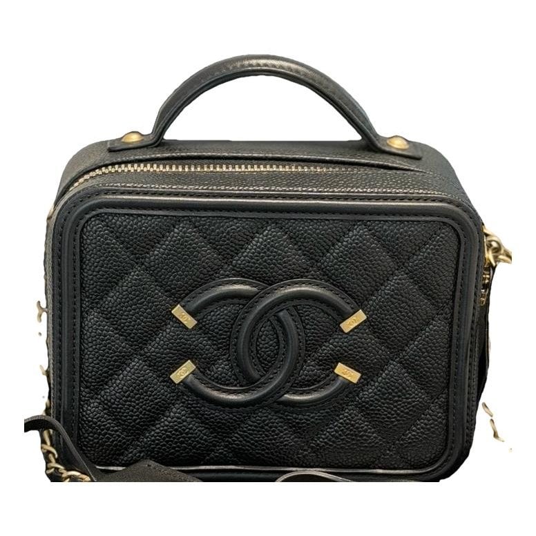 Vanity leather handbag
