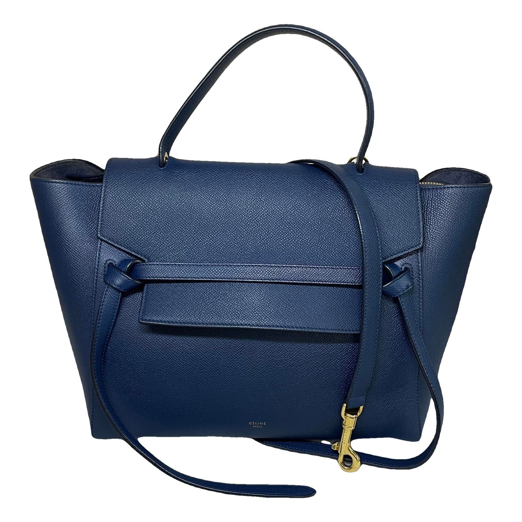 Belt leather handbag