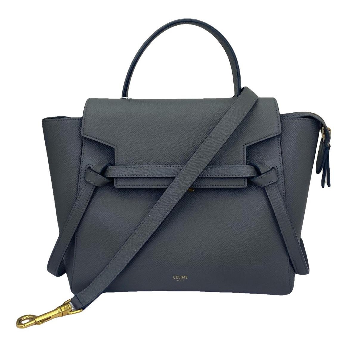 Belt leather handbag