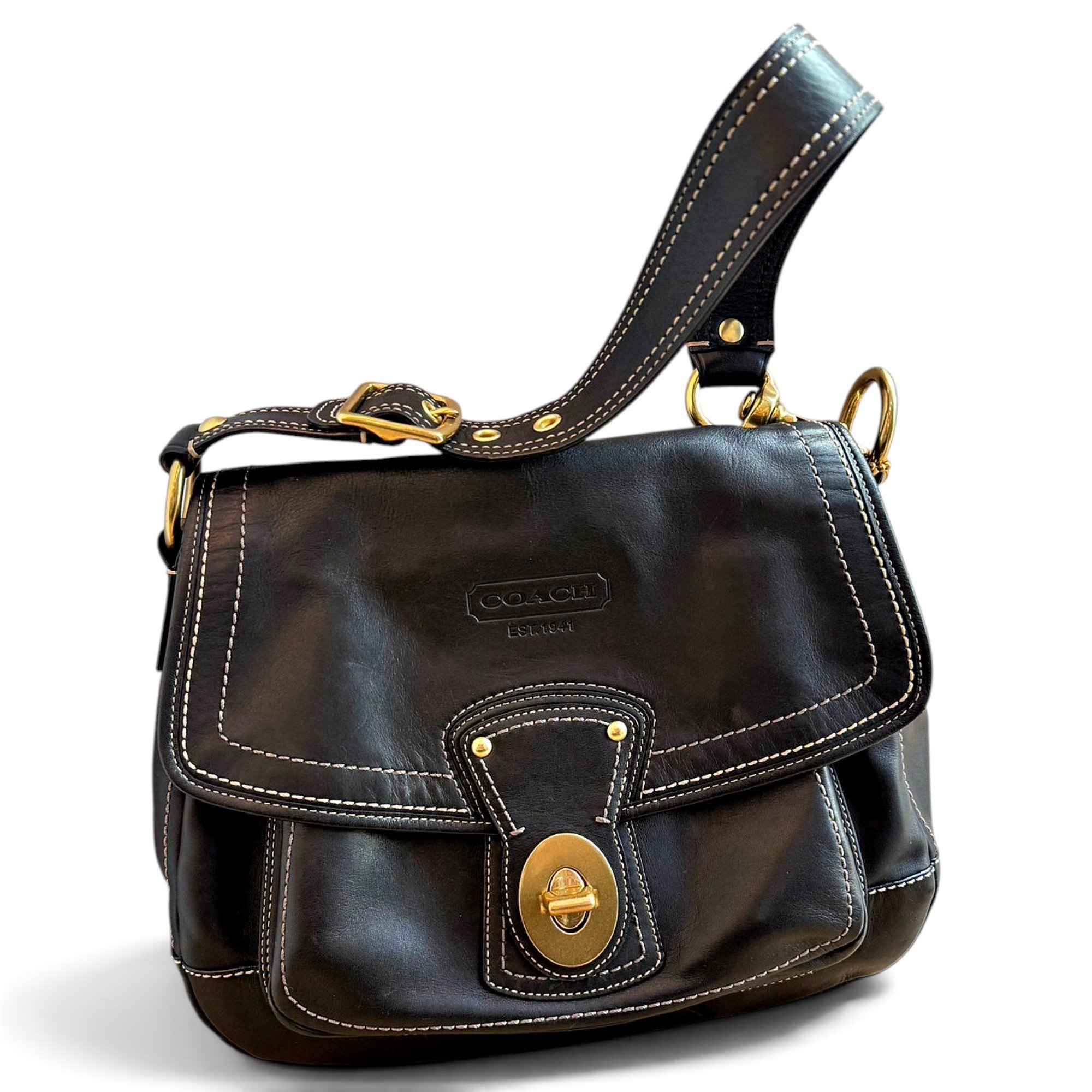 Leather handbag
