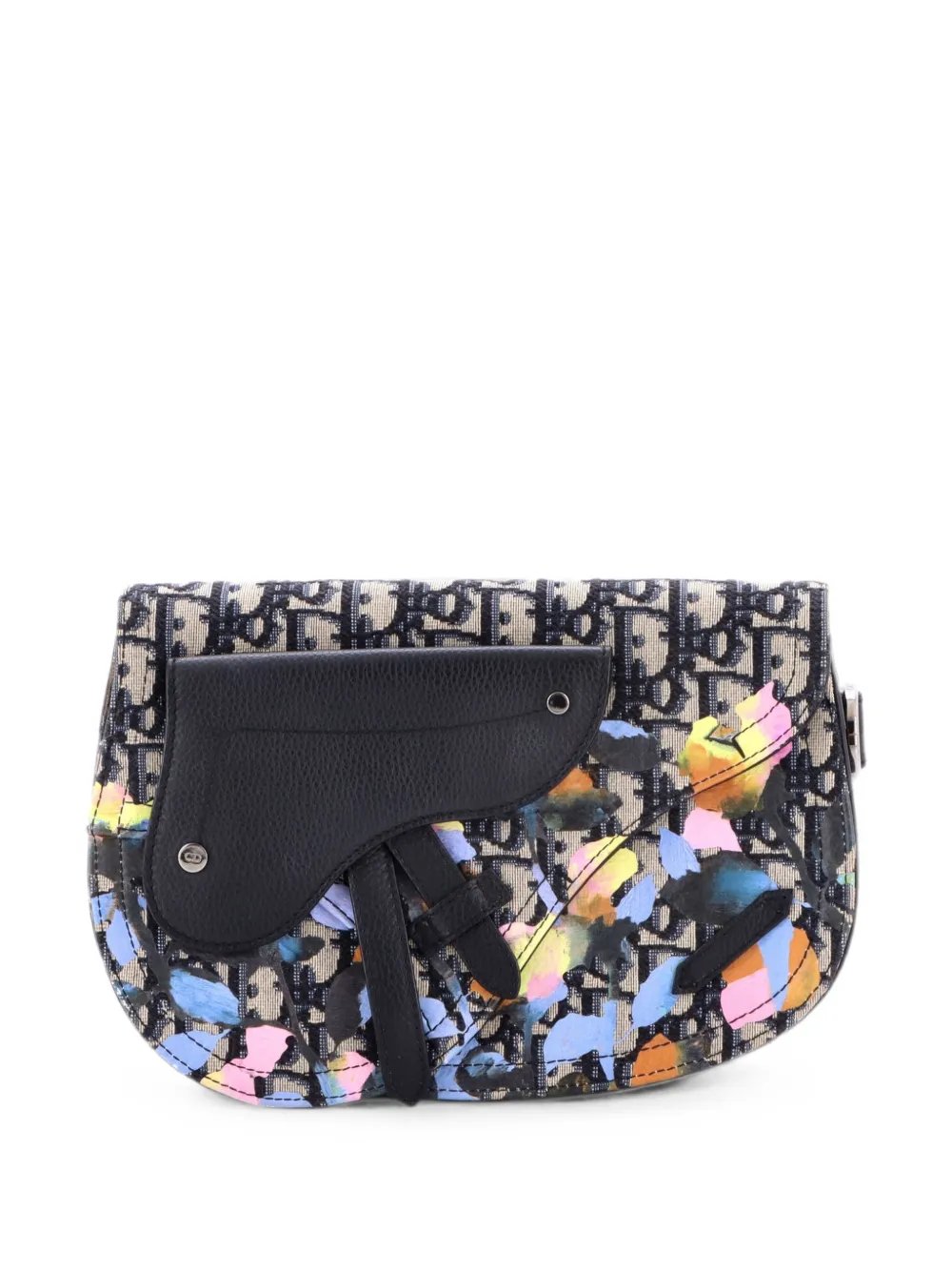 Saddle Messenger Pouch Alex Foxton Floral Oblique Canvas crossbody bag