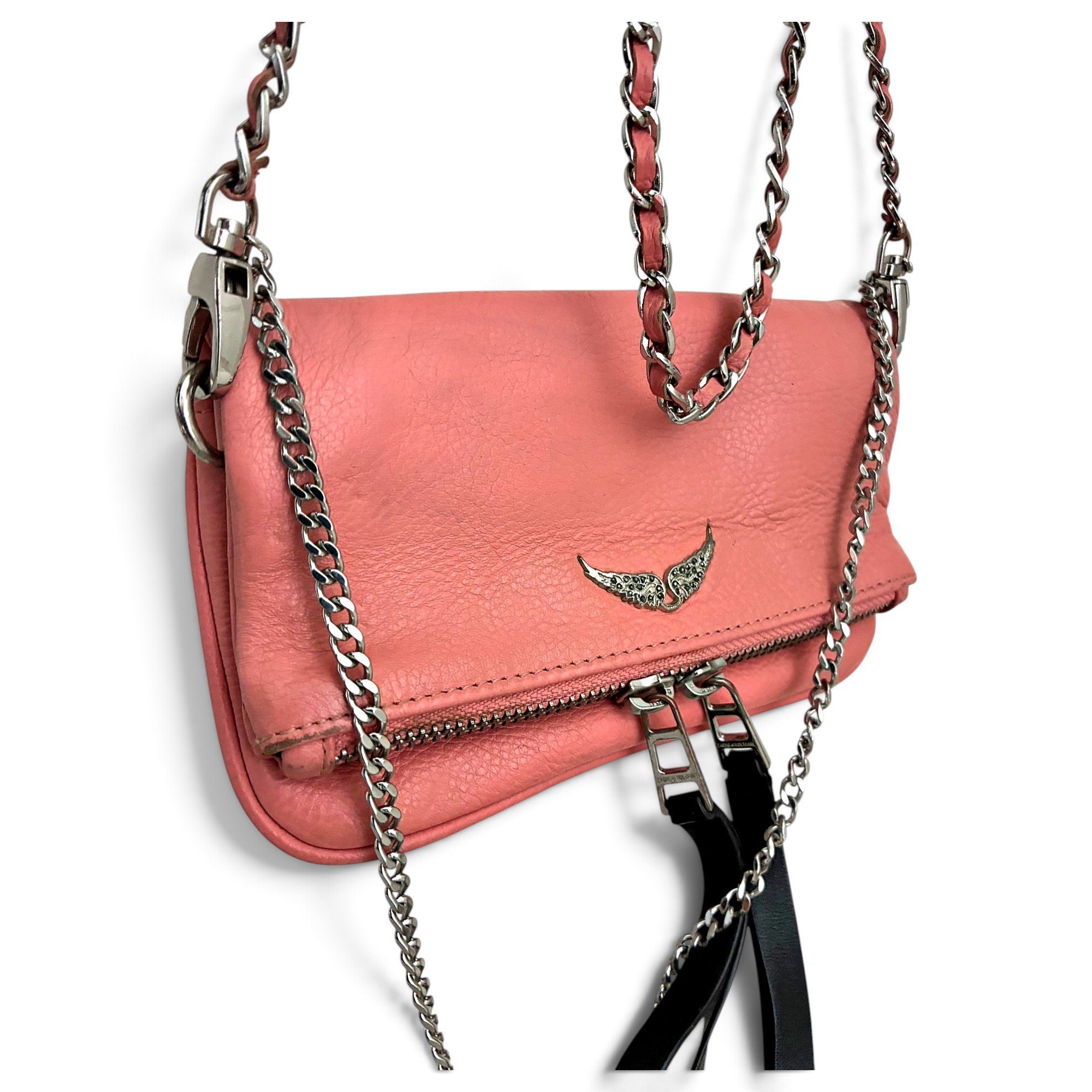 Rock leather crossbody bag
