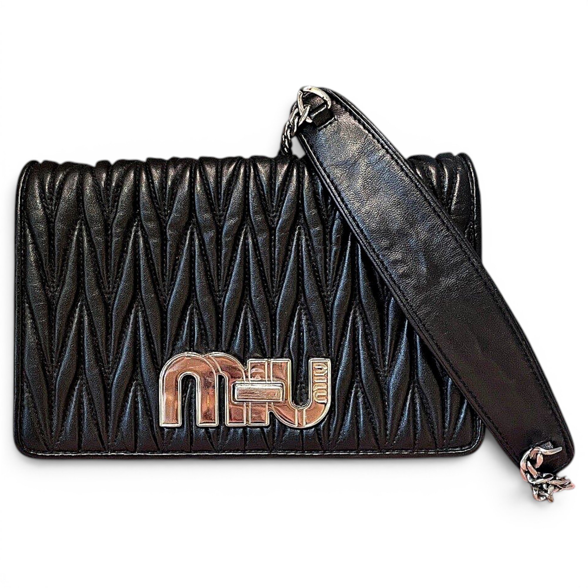 Miu delice leather handbag