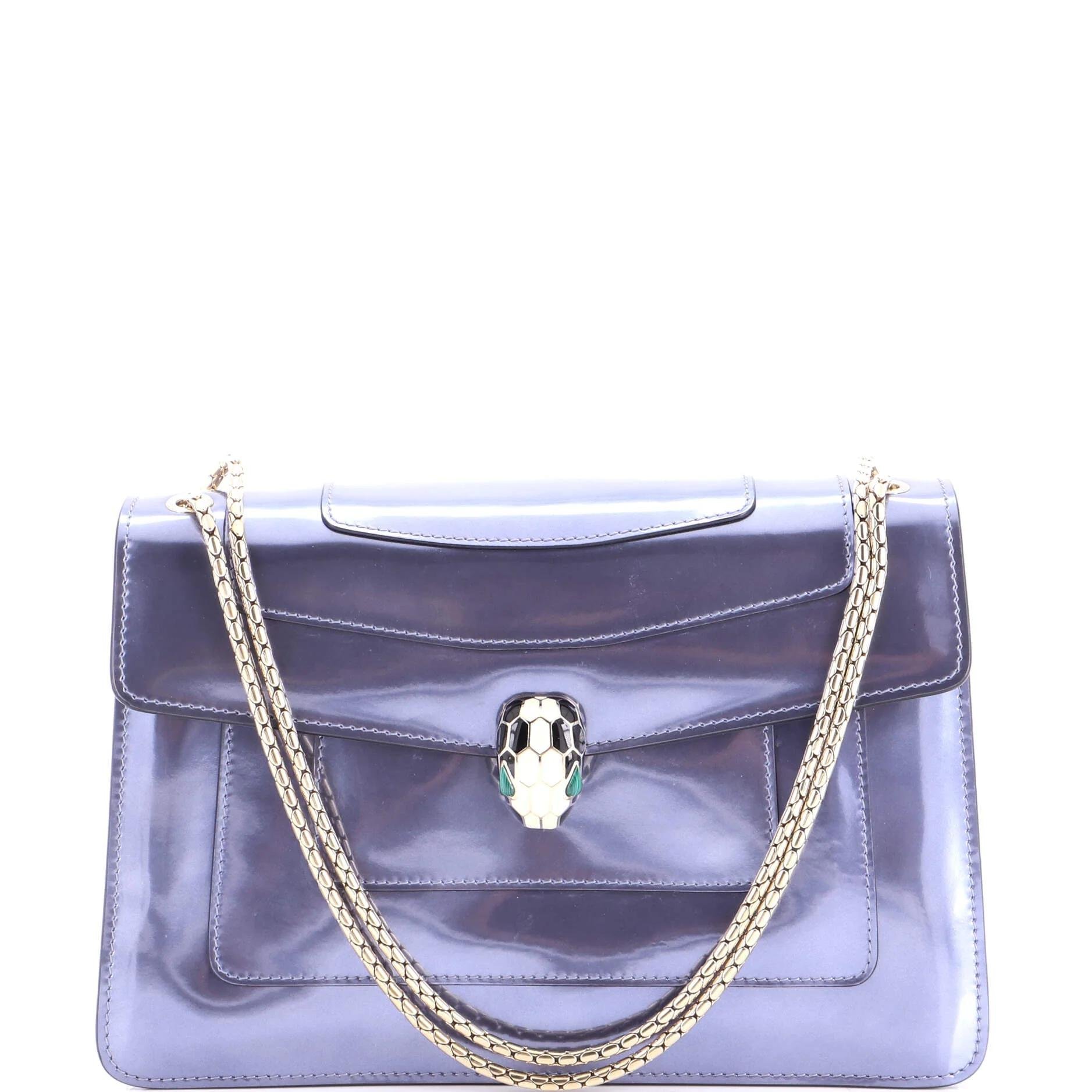 Patent leather handbag