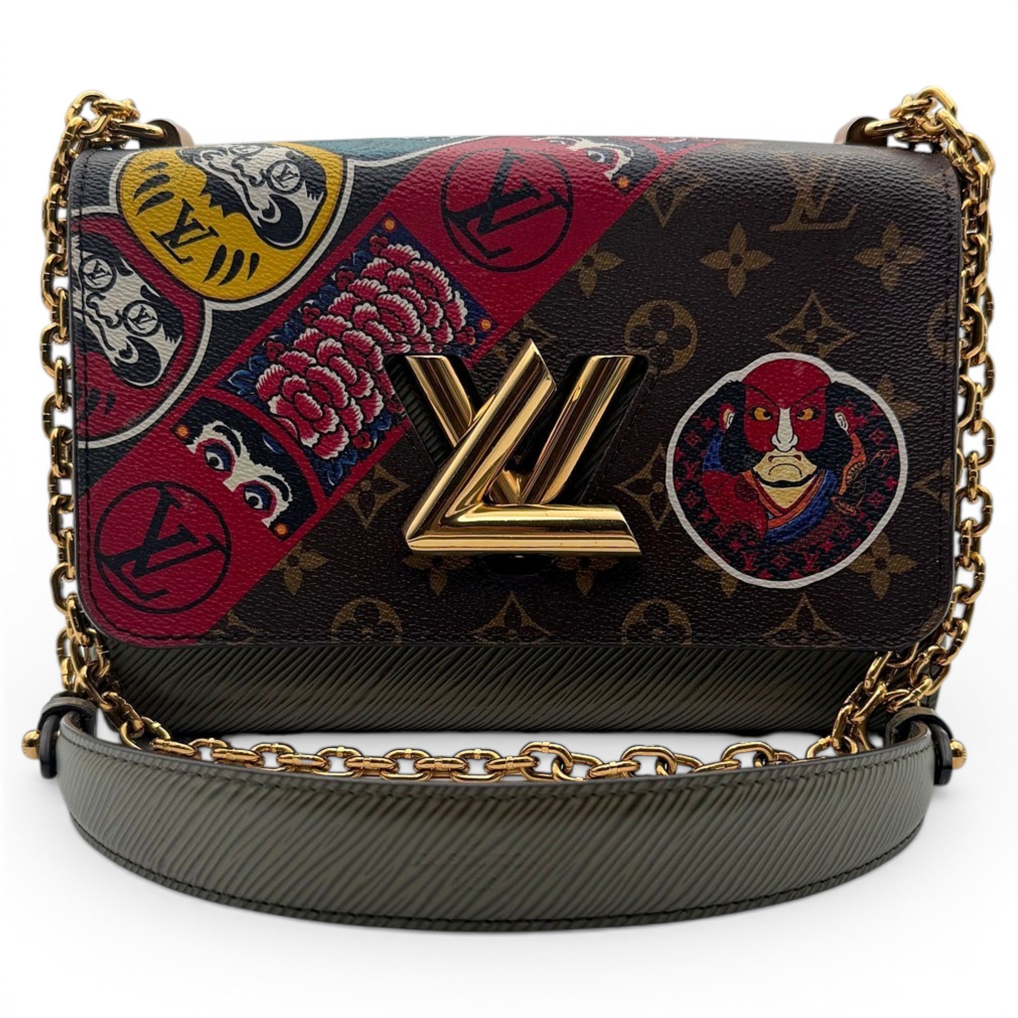 Twist leather crossbody bag