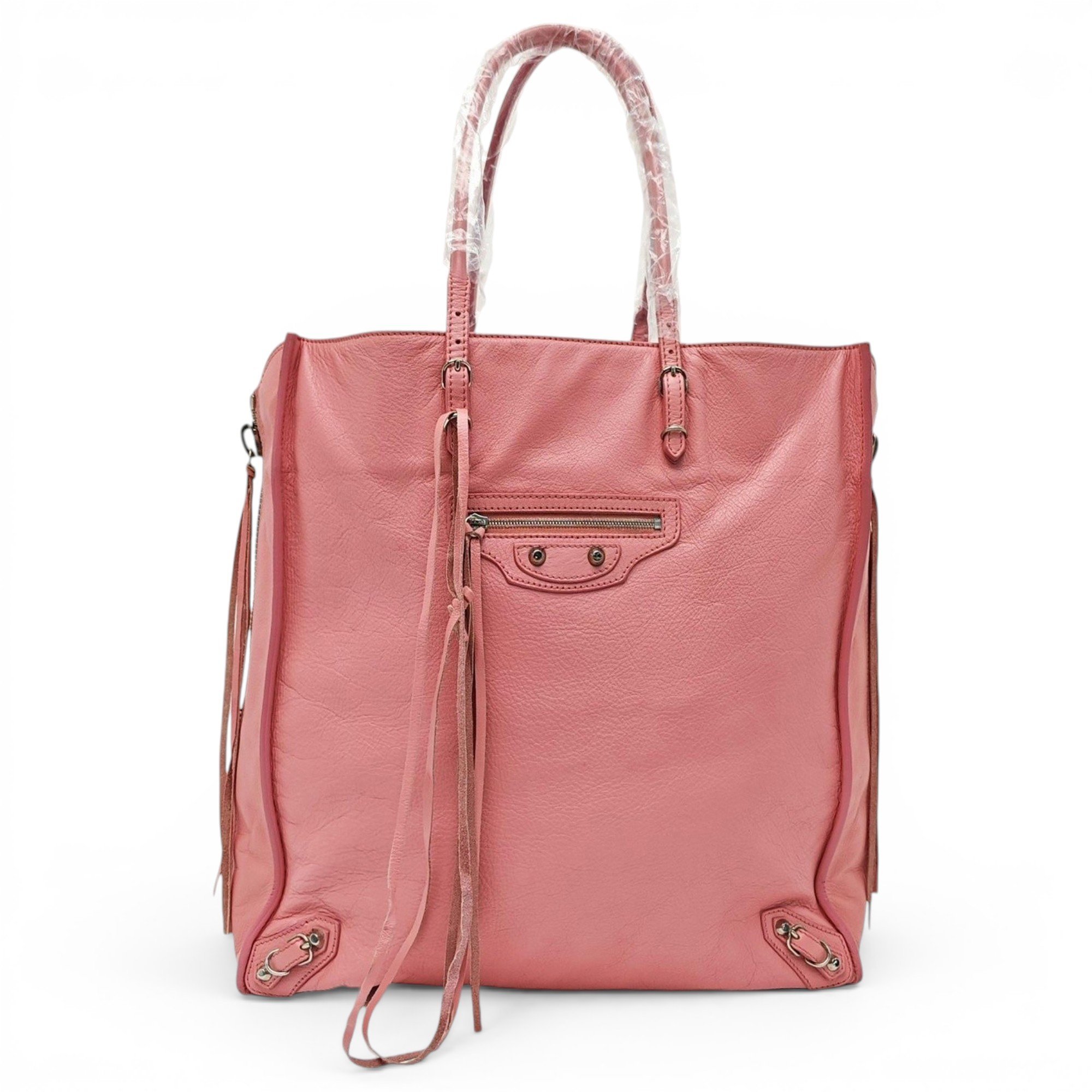Papier leather handbag