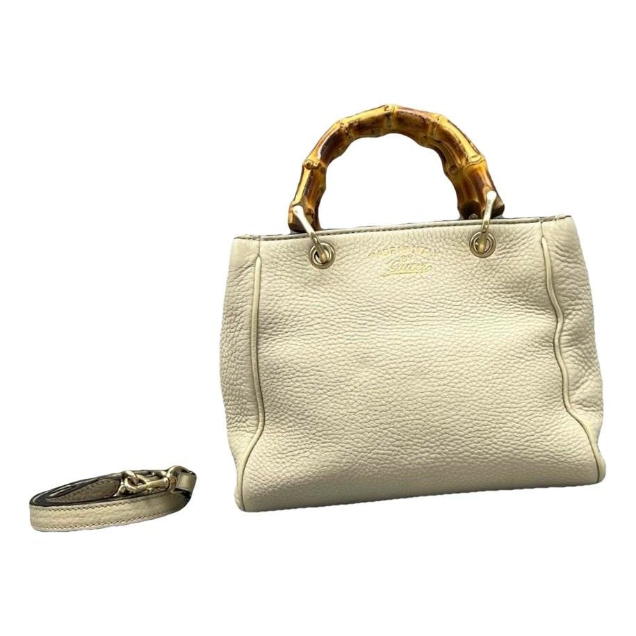 Bamboo leather handbag