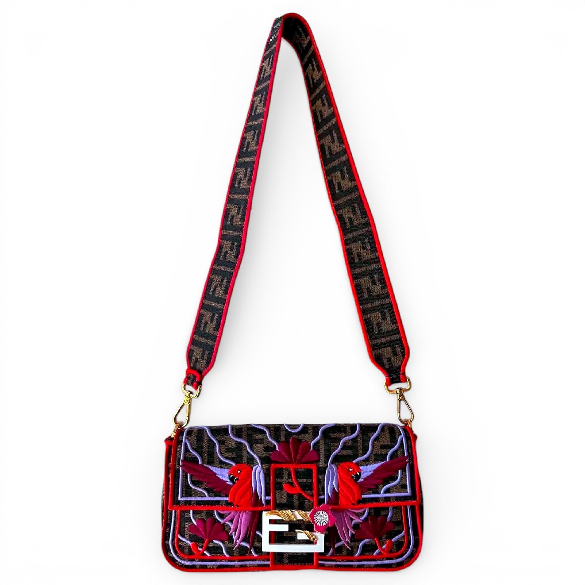 Baguette leather handbag