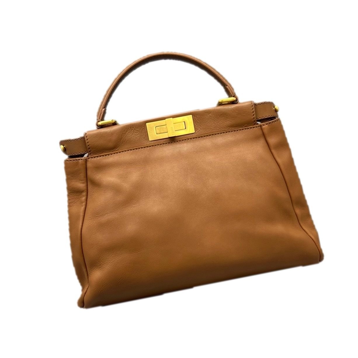 Peekaboo leather handbag