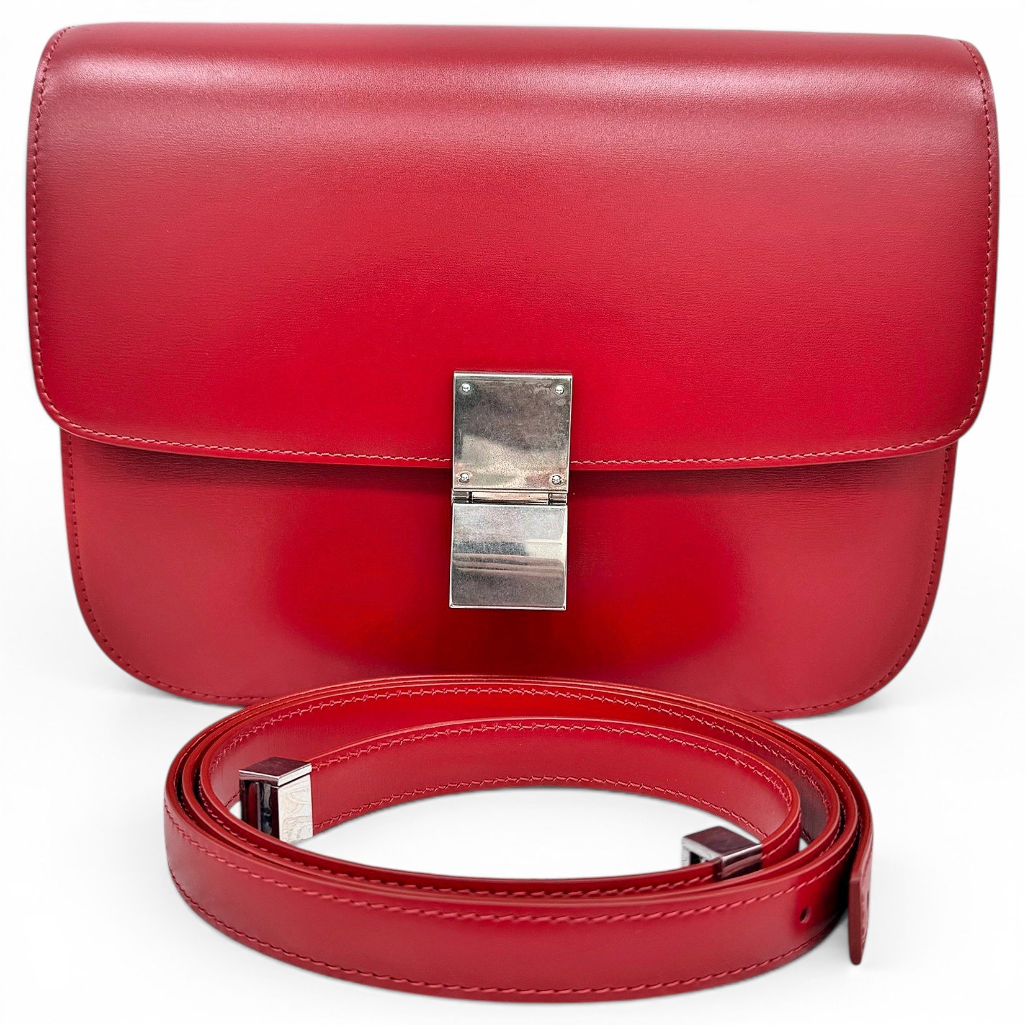 Classic leather crossbody bag