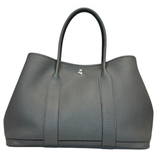 Hermes Garden Party 36 Handbag Vert Amande Negonda Leather