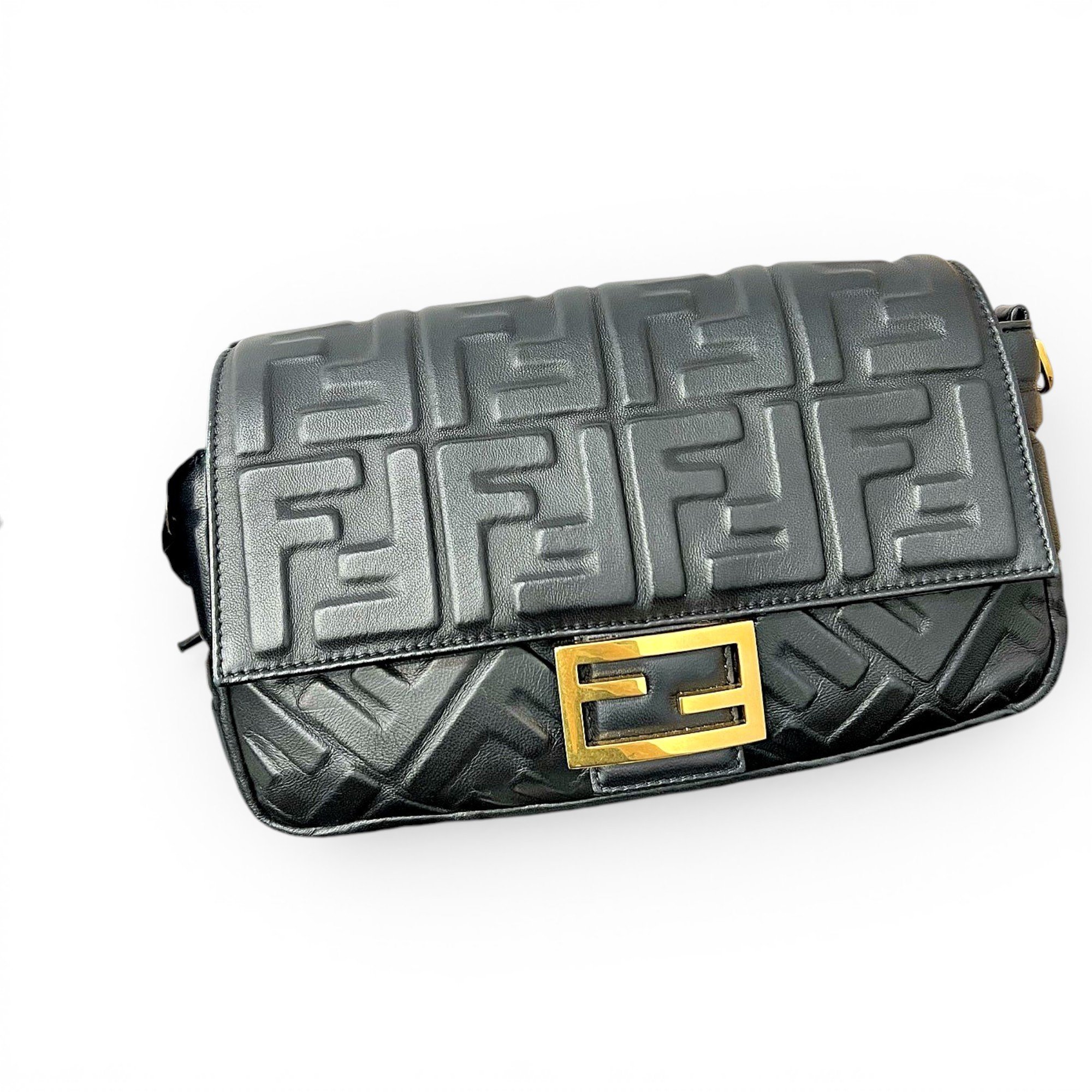 Baguette leather handbag