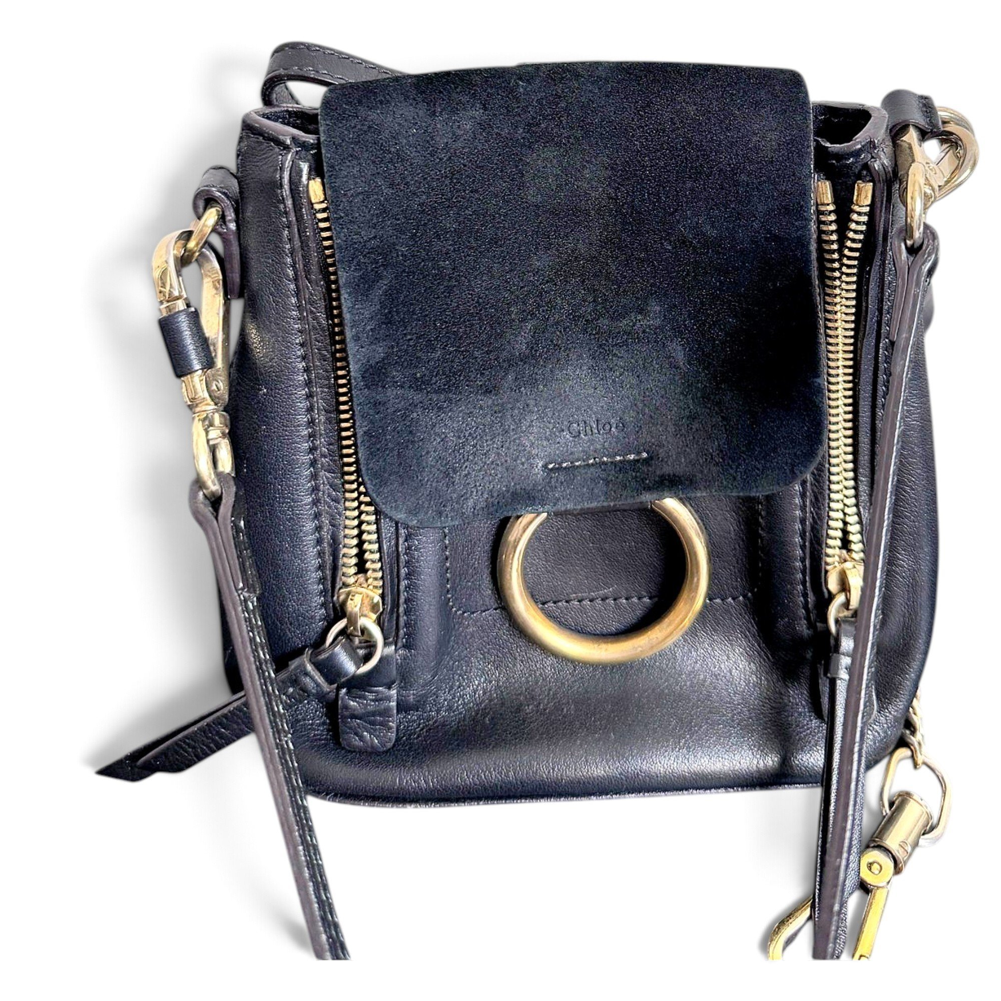 Leather backpack