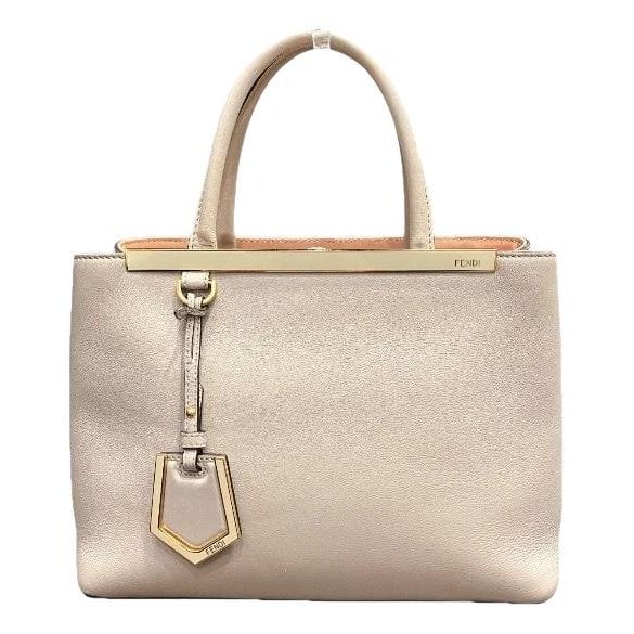 Pocket leather handbag