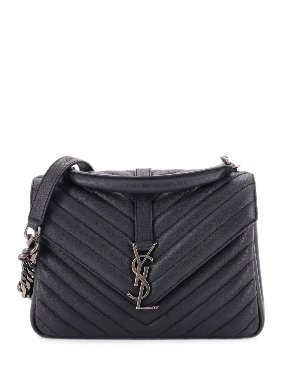 Classic Monogram College Bag Matelasse Chevron Leather Medium crossbody bag